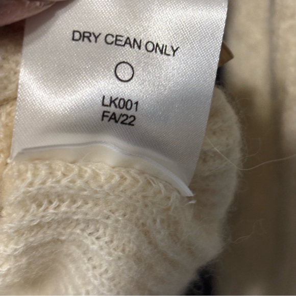 Quince Baby Alpaca-Wool Blend Cropped Ivory Cardigan - Picture 12 of 16